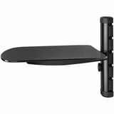 Peerless-AV&reg; Single AV Wall Shelf with Glass
