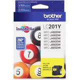 Brother Innobella LC201 Original Standard Yield Inkjet Ink Cartridge - Yellow - 1 Each - 260 Pages