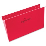 Continental Legal Recycled Hanging Folder - 8 1/2" x 14" - Red - 60% Recycled - 25 / Box
