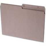 Continental 1/2 Tab Cut Letter Recycled Top Tab File Folder - 8 1/2" x 11" - Top Tab Location - Assorted Position Tab Position - Kraft - 100% Recycled - 100 / Box