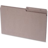 Continental 1/2 Tab Cut Legal Recycled Top Tab File Folder - 8 1/2" x 14" - Top Tab Location - Assorted Position Tab Position - Kraft - 100% Recycled - 100 / Box