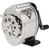 X-Acto KS Manual Pencil Sharpener - Desktop - 8 Hole(s) - Chrome, Black - 1 Each