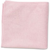 Rubbermaid Commercial 2x12 Light Commercial Microfiber Cloth Red - Cloth - 12" (304.80 mm) Width x 12" (304.80 mm) Length - 24 / Pack - Pink