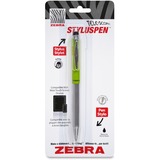 Zebra Pen Telescopic Ballpoint Stylus Pen - 1 Pack - 39.37 mil (1 mm) - Lime Green