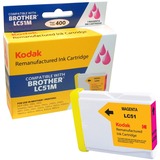 KODAK Remanufactured Ink Cartridge Compatible With Brother LC51 (LC51M) High-Yield Magenta