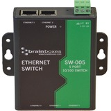 Brainboxes SW-005 Unmanaged Ethernet Switch 5 Ports