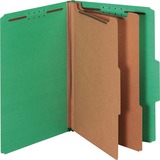 Pendaflex 2/5 Tab Cut Legal Recycled Classification Folder - 8 1/2" x 14" - 2 1/2" Expansion - 2" Fastener Capacity for Folder, 1" Fastener Capacity for Divider - Top Tab Location - Right of Center Tab Position - 2 Divider(s) - Dark Green - 60% Recycled - 10 / Box