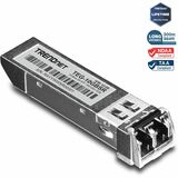 TRENDnet 10GBASE-SR SFP+ Multi Mode LC Module, TEG-10GBSR, Supports Distances up to 300m (984 feet), Hot Pluggable Fiber SFP+ Transceiver, 850nm Wavelength, Lifetime Protection, Silver