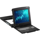 Black Box ServView 17" LCD Console Drawer with 16-Port CATx w/ IP KVM Switch