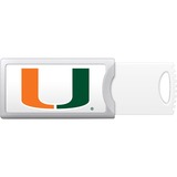 OTM University of Miami Push USB Flash Drive, Classic - 16 GB - USB 2.0 - 5 Year Warranty