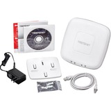 TRENDnet TEW-821DAP IEEE 802.11ac 1.17 Gbit/s Wireless Access Point - 2.40 GHz, 5 GHz - MIMO Technology - 1 x Network (RJ-45) - Ethernet, Fast Ethernet, Gigabit Ethernet - Ceiling Mountable