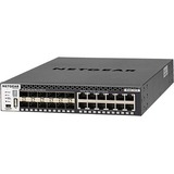 Netgear M4300 Stackable Managed Switch with 24x10G including 12x10GBASE-T and 12xSFP+ Layer 3 - 12 Ports - Manageable - 10 Gigabit Ethernet, Gigabit Ethernet - 10GBase-T, 10GBase-X - 3 Layer Supported - Modular - Optical Fiber, Twisted Pair - 1U High - Rack-mountable