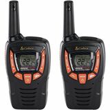 Cobra ACXT345 - 22 Radio Channels - Upto 132000 ft (40233600 mm) - 121 Total Privacy Codes - NOAA Weather Radio, Voice Activated Transmission (VOX), Push-to-talk (PTT), Hands-free - Weather Resistant - AA - Nickel Metal Hydride (NiMH) - Black, Orange - 2 