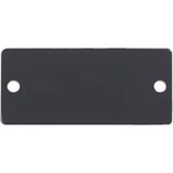 Kramer Wall Plate Insert - Blank Slot Cover Plate - Black - 1 (W-BLANK(B))