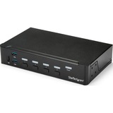 StarTech.com 4-Port HDMI KVM Switch - Built-in USB 3.0 Hub for Peripheral Devices - 1080p - Control four HDMI computers using a single console, with built-in USB 3.0 hub for sharing additional peripheral devices - 3.5mm audio support - USB KVM Switch - HDMI KVM - Built-in USB 3.0 hub for Peripheral devices - 4-Port KVM Switch - KVM USB 3.0
