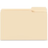 Business Source 1/3 Tab Cut Legal Recycled Top Tab File Folder - 8 1/2" x 14" - 3/4" Expansion - Manila - 10% Recycled - 100 / Box