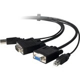 Belkin Pro Series USB KVM Cable Kit - 15 ft USB KVM Cable - Gray - 1