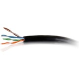 C2G Cat.6 UTP Network Cable - 1000 ft Category 6 Network Cable for Network Device - First End: 1 x Bare Wire - Second End: 1 x Bare Wire - 23 AWG - Black