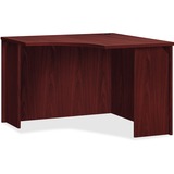 HON BL Corner Unit, 36" - 36" x 42" x 29" - Flat Edge - Mahogany, Thermofused Laminate (TFL) Table Top