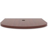 Lorell Prominence Infinite Mahogany Laminate Oval Tabletop