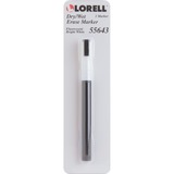 Lorell Dry/Wet Erase Marker - White - 1 Each