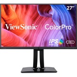 ViewSonic VP2771 27-Inch Premium IPS 1440p Monitor with Advanced Ergonomics, ColorPro 100% sRGB Rec 709, 14-bit 3D LUT, Eye Care, 60W USB C, HDMI, DP Daisy Chain for Home and Office