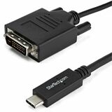 StarTech 6.6 ft / 2 m USB-C to DVI Cable - USB Type-C Video Adapter Cable - 1920 x 1200 - Black