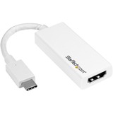 StarTech.com+USB-C+to+HDMI+Adapter+-+White+-+4K+60Hz+-+Thunderbolt+3+Compatible+-+USB-C+Adapter+-+USB+Type+C+to+HDMI+Dongle+Converter