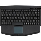 Adesso MiniTouch ACK-540UB Keyboard - USB - QWERTY - 88 Keys - Black