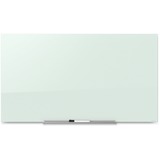 Quartet Invisamount Magnetic Glass Dry-Erase Board - 39.1" (3.3 ft) Width x 22" (1.8 ft) Height - White Tempered Glass Surface - Rectangle - Horizontal/Vertical - 1 Each