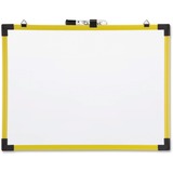 Quartet Dry Erase Board - 48" (4 ft) Width x 36" (3 ft) Height - White Surface - Yellow Plastic Frame - Rectangle - Magnetic - 1 Each