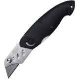 Clauss Titanium Bonded Folding Utility Knife - Foldable, Ergonomic Design, Non-slip Grip, Durable, Ambidextrous - Stainless Steel, Titanium, Stainless Steel - 1 Each