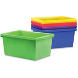 Storex 5.5 Gallon Storage Bin - 1 Compartment(s) - 8.3" Height x 11.9" Width x 16.8" Depth - Assorted - Plastic - 1 Each - TAA Compliant