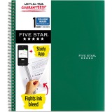 Five Star College Ruled 1 - subject Notebook - Letter - 100 Sheets - Wire Bound - Wide Ruled Front Ruling - Letter - 8" (203.20 mm) x 11" (279.40 mm) Sheet Size - Green Kraft Cover - 1 Each
