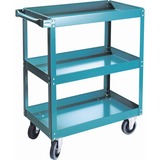 KLETON Knocked-Down Shelf Carts - 3-Shelf Utility Trucks