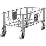 Rubbermaid+Commercial+1968468+Slim+Jim+Stainless+Steel+Single+Dolly+for+Slim+Jim+Containers
