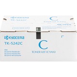 Kyocera TK-5242C Original Laser Toner Cartridge - Cyan - 1 Each