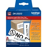 Brother+DK2223+-+White+Continuous+Length+Paper+Tape
