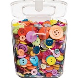 Deflecto Stackable Caddy Organizer Canister - 4.4" (111 mm) Height x 4.4" (112 mm) Width x 4" (102 mm) Depth - Clear - 1 Each