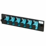 Ortronics Q -Series OFP Adapter Panel6-SC Simplex aqua adapters - 6 Port(s) - 6 x Simplex - Optical...