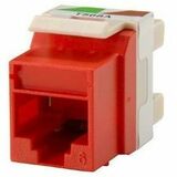 Ortronics Techchoice 6 Keystone Jack, Red, 25pack - 25 Pack - 1 x RJ-45 Network Female - Red...