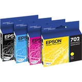 Epson DURABrite Ultra T702 Original Standard Yield Inkjet Ink Cartridge - Cyan, Magenta, Yellow - 3 / Pack - 300 Pages