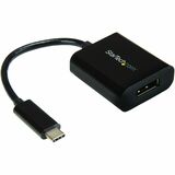 StarTech.com USB C to DisplayPort Adapter 4K 60Hz - USB Type-C to DP 1.4 Monitor Video Converter - Limited Stock, see similar item CDP2DP14B - USB-C to DisplayPort adapter; 8K 30Hz (7680x4320) and 4K/1080p - DP 1.4 32.4Gbps/HBR2/DSC/DP Alt Mode/7.1 Audio/HDCP 2.2/1.4 - For USB Type-C/Thunderbolt 3 devices - Tested 8K monitor performance - Driverless/OS independent - Portable video converter