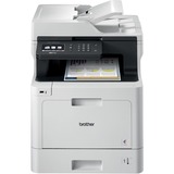 Brother MFC-L8610CDW Wireless Laser Multifunction Printer - Color - Copier/Fax/Printer/Scanner - 33 ppm Mono/33 ppm Color Print (2400 x 600 dpi class) - Automatic Duplex Print - Up to 40000 Pages Monthly - 300 sheets Input - Color Scanner - 1200 dpi Optical Scan - Color Fax - Gigabit Ethernet - Wireless LAN - USB - 1 Each - For Plain Paper Print