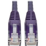 Tripp Lite by Eaton Cat6 Gigabit Snagless Molded (UTP) Ethernet Cable (RJ45 M/M) PoE Purple 15 ft. (4.57 m)
