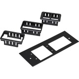 Middle Atlantic OFR47-U2A Faceplates & Mounting Boxes Wiremold Overfloor Raceway Extron Maap-2a Combo Device Plate - Black - Steel (ofr47-u2a) Ofr47u2a 786776175325