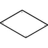 Wiremold RFB9 and RFB11 Series Mudcap for Terrazzo Floor Applications - Metallic - Steel...