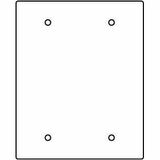 Wiremold RFB119-2SB Faceplate - 2-gang - Steel