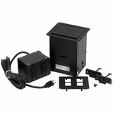 Wiremold InteGreat Series Cord Ended All Power Table Box - Table Box - Black - Anodized Aluminum...