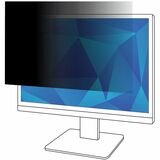 3M Privacy Filter Black, Matte - For 21.5" Widescreen LCD Monitor - 16:9 - Scratch Resistant, Fingerprint Resistant, Dust Resistant - Anti-glare
